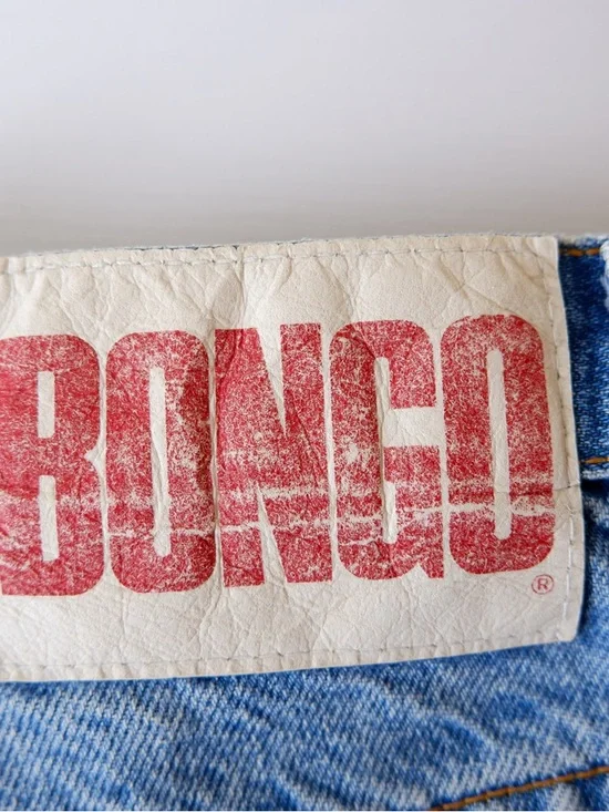 Vintage 90's Bongo by Gene Montesano Light Wash Button Fly Shorts | 5 - Picture 6 of 6